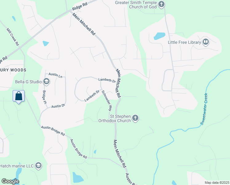 map of restaurants, bars, coffee shops, grocery stores, and more near 73 Charlotte Place in Hiram