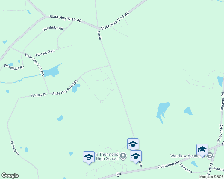map of restaurants, bars, coffee shops, grocery stores, and more near 31-111 State Highway S-19-175 in Edgefield