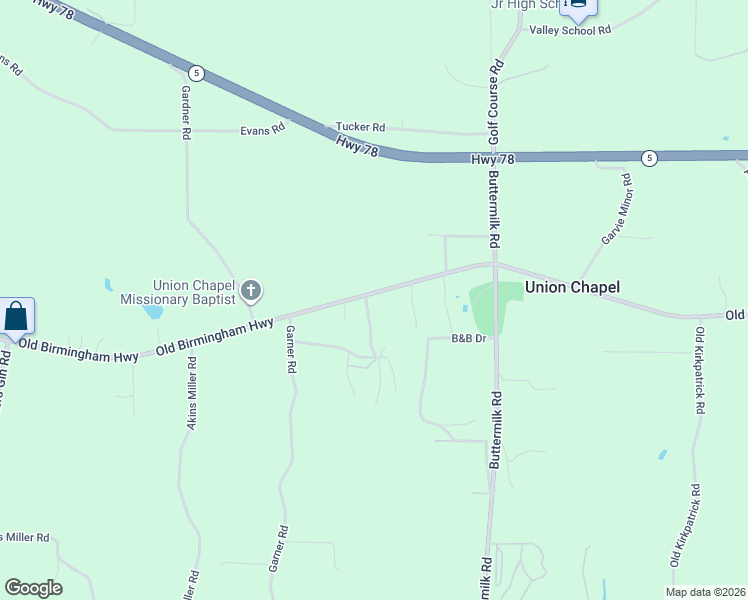 map of restaurants, bars, coffee shops, grocery stores, and more near 6564 Old Birmingham Highway in Jasper