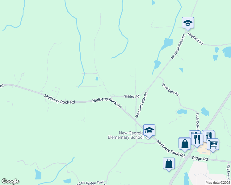 map of restaurants, bars, coffee shops, grocery stores, and more near 31 Shirley Road in Dallas