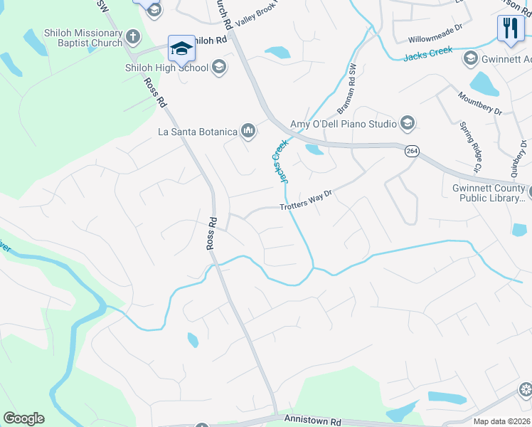 map of restaurants, bars, coffee shops, grocery stores, and more near 2915 Capot Ct in Snellville