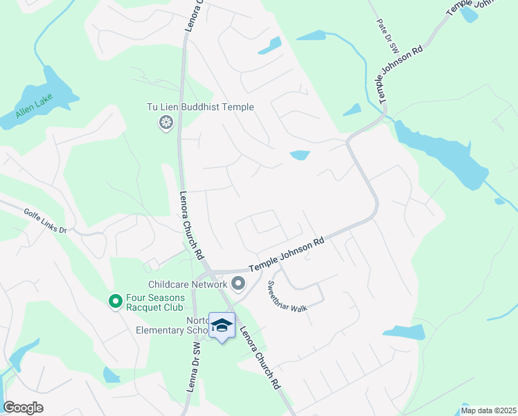 map of restaurants, bars, coffee shops, grocery stores, and more near 4282 Bella View Drive in Snellville
