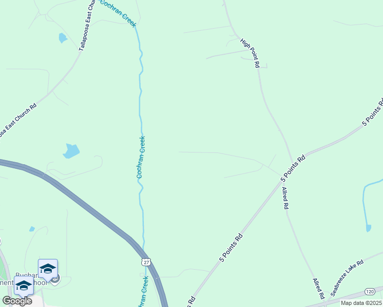 map of restaurants, bars, coffee shops, grocery stores, and more near 264 Willow Leaf Drive in Buchanan
