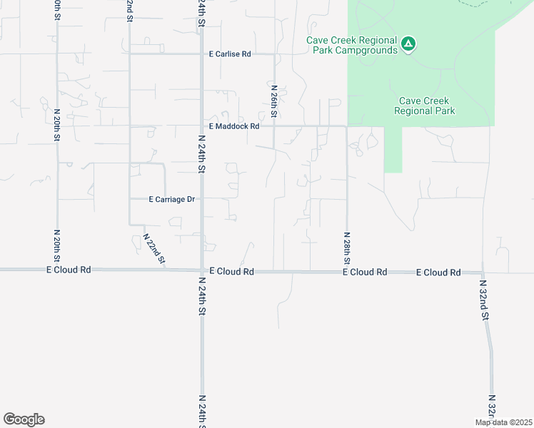 map of restaurants, bars, coffee shops, grocery stores, and more near 36510 North 26th Street in Cave Creek
