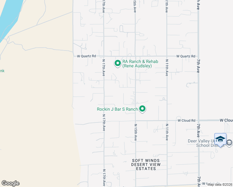 map of restaurants, bars, coffee shops, grocery stores, and more near 36406 North 15th Lane in Phoenix