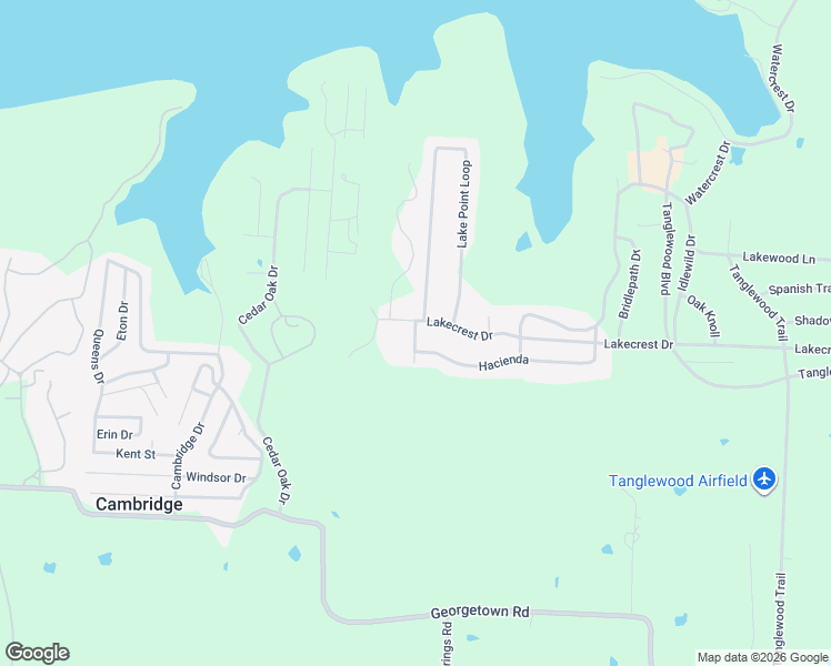 map of restaurants, bars, coffee shops, grocery stores, and more near 21 Whispering Road in Pottsboro
