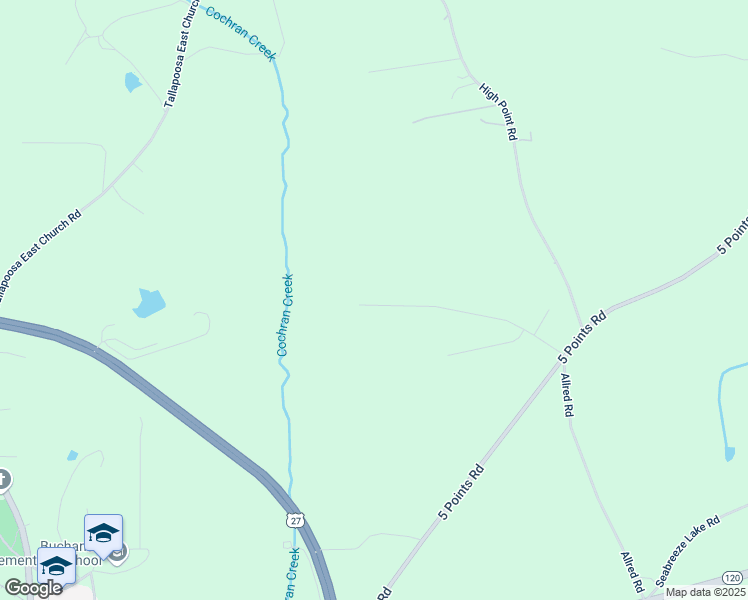 map of restaurants, bars, coffee shops, grocery stores, and more near 264 Willow Leaf Drive in Buchanan