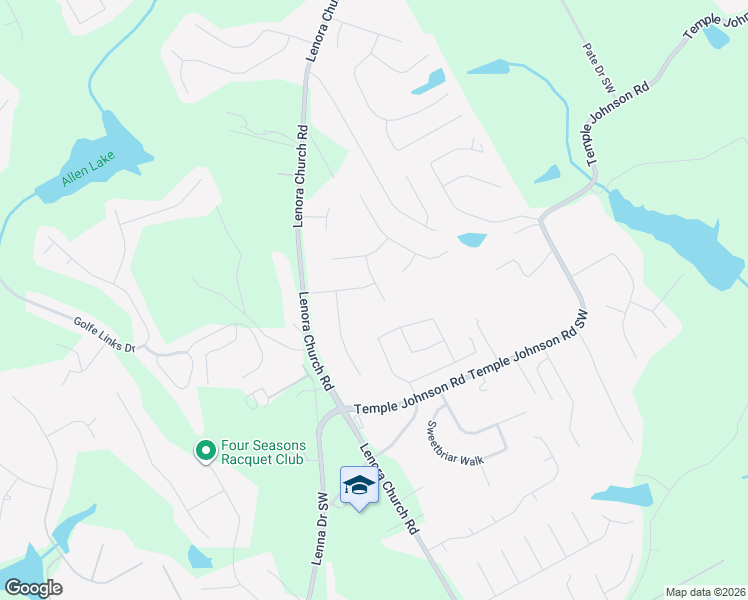 map of restaurants, bars, coffee shops, grocery stores, and more near 2903 Sagemont Place in Snellville