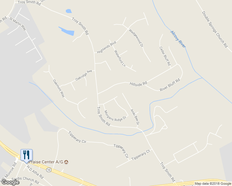 map of restaurants, bars, coffee shops, grocery stores, and more near 516 Morgans Landing Drive in Monroe