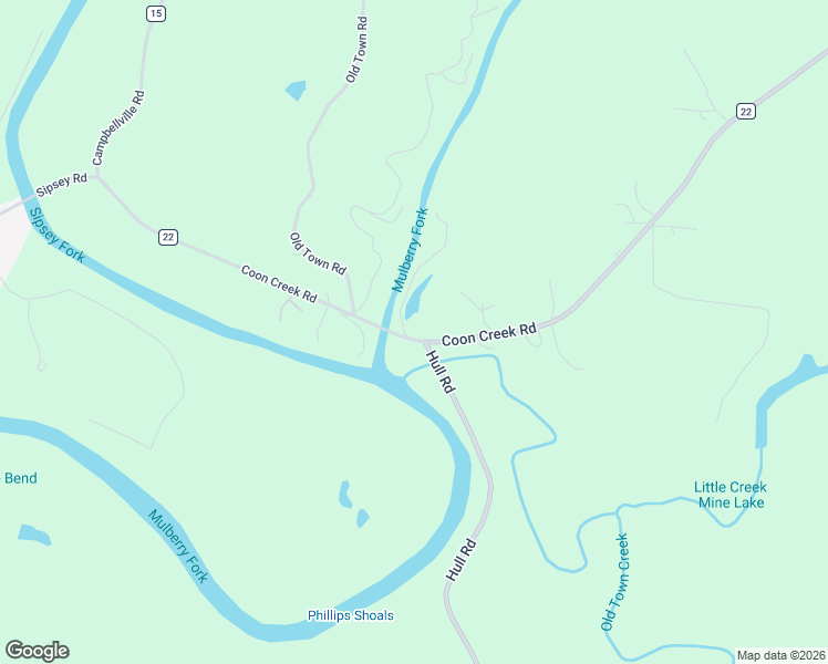 map of restaurants, bars, coffee shops, grocery stores, and more near 6005 Coon Creek Road in Empire