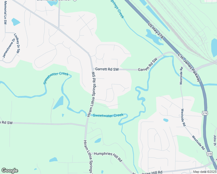 map of restaurants, bars, coffee shops, grocery stores, and more near 5666 Fawn Drive in Powder Springs