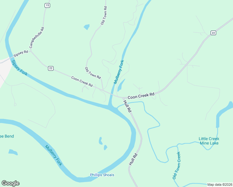 map of restaurants, bars, coffee shops, grocery stores, and more near 6005 Coon Creek Road in Empire