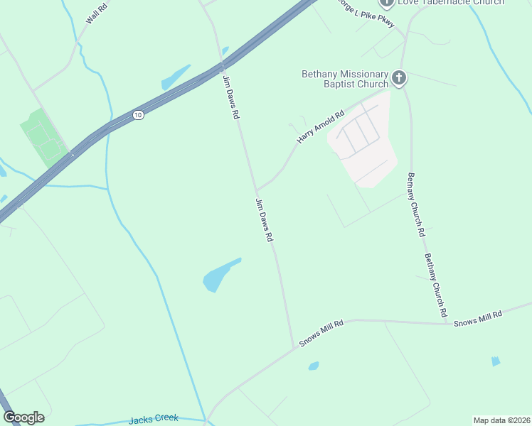 map of restaurants, bars, coffee shops, grocery stores, and more near 133 Jim Daws Road in Monroe