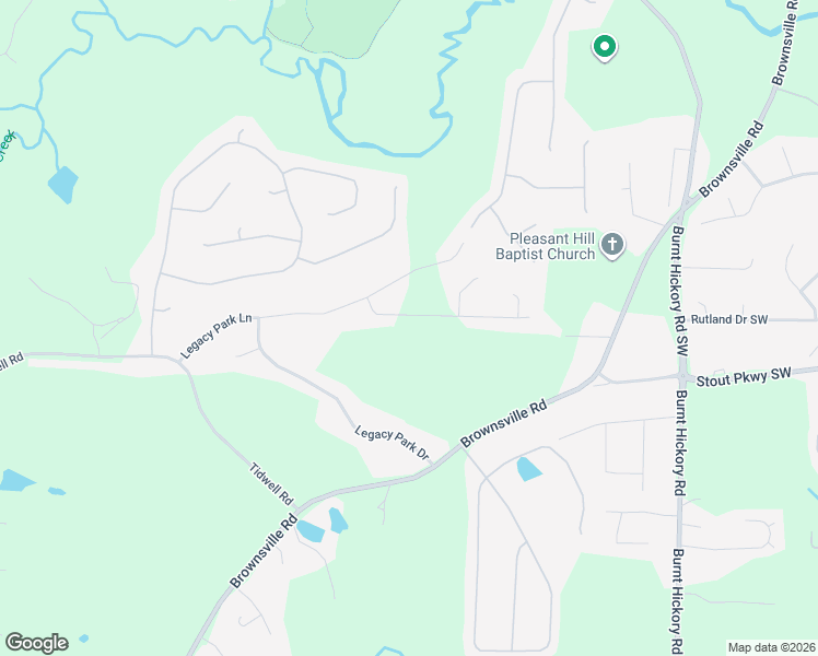 map of restaurants, bars, coffee shops, grocery stores, and more near 136 Yellowstone Drive in Powder Springs