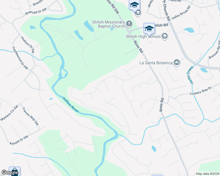 map of restaurants, bars, coffee shops, grocery stores, and more near 2630 5 Star Court in Snellville