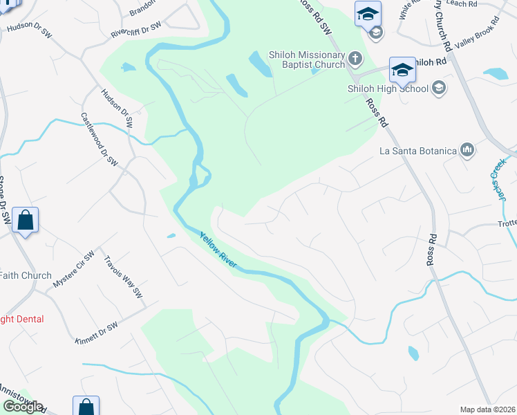map of restaurants, bars, coffee shops, grocery stores, and more near 2609 Sherman Oaks Drive in Snellville