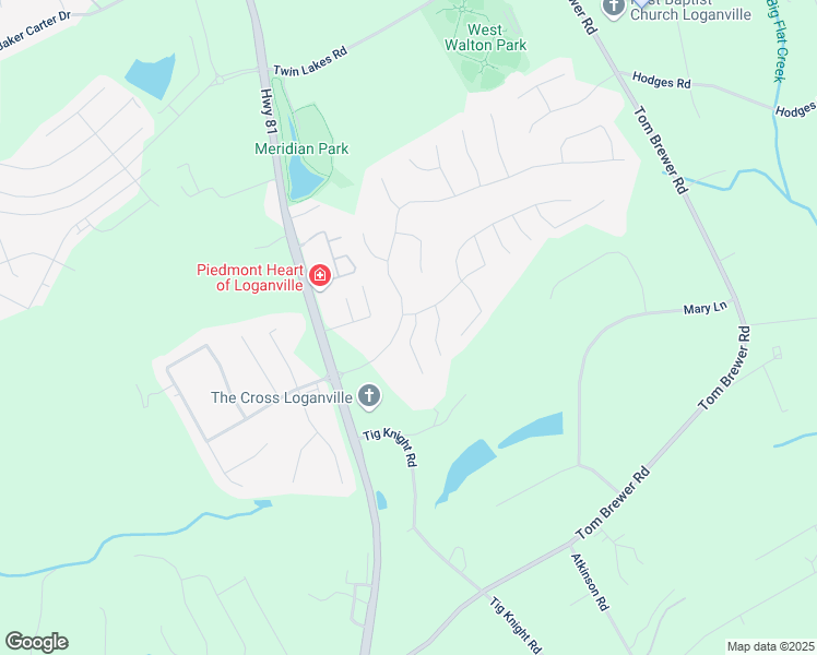 map of restaurants, bars, coffee shops, grocery stores, and more near 818 Arbor Way in Loganville