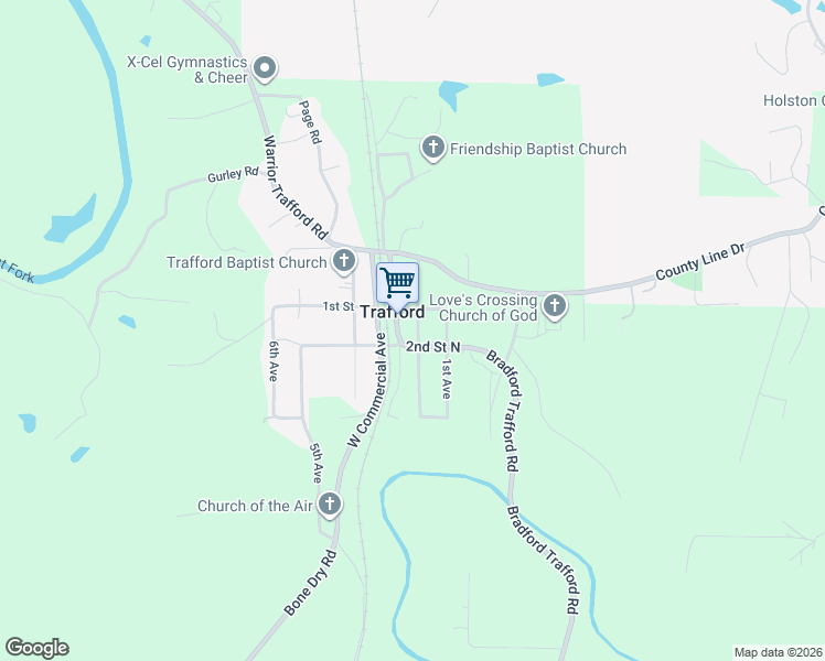 map of restaurants, bars, coffee shops, grocery stores, and more near 9114 2nd Avenue in Trafford