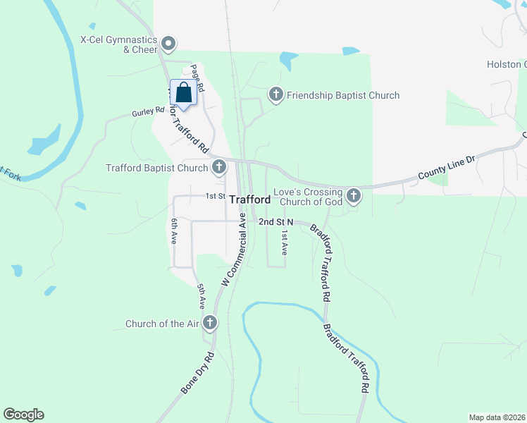 map of restaurants, bars, coffee shops, grocery stores, and more near 9114 2nd Avenue in Trafford