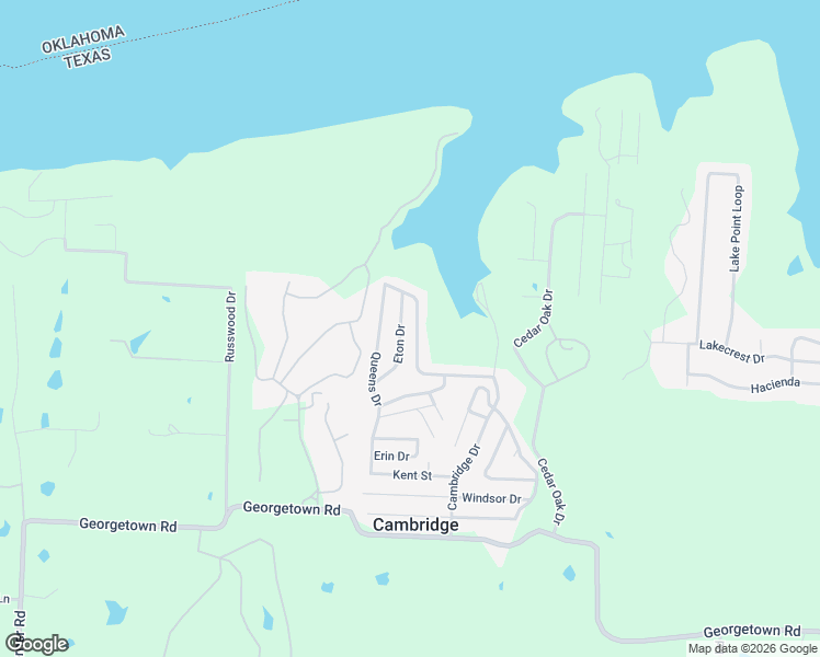map of restaurants, bars, coffee shops, grocery stores, and more near 90 Eton Drive in Pottsboro