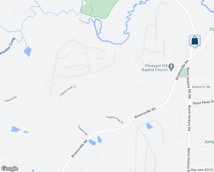 map of restaurants, bars, coffee shops, grocery stores, and more near 34 Yellowstone Drive in Powder Springs