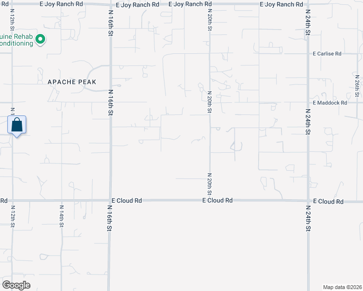 map of restaurants, bars, coffee shops, grocery stores, and more near 36625 North 18th Street in Phoenix
