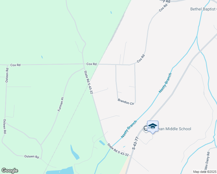 map of restaurants, bars, coffee shops, grocery stores, and more near 3647 Furman Road in Sumter