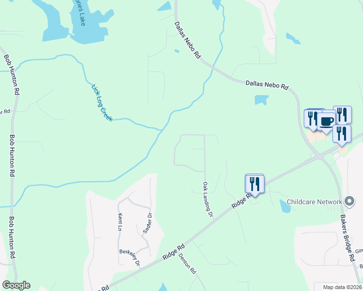 map of restaurants, bars, coffee shops, grocery stores, and more near 272 Oak Landing Circle in Douglasville