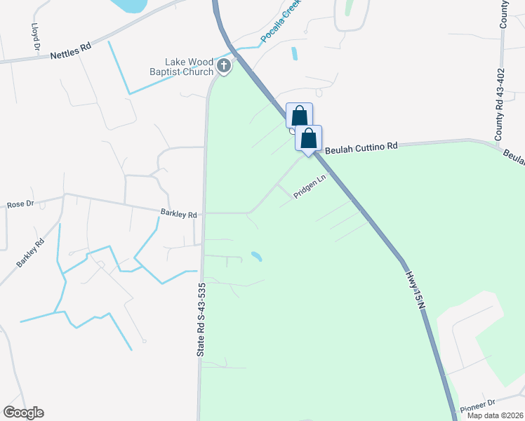 map of restaurants, bars, coffee shops, grocery stores, and more near 3210 Beulah Cuttino Road in Sumter