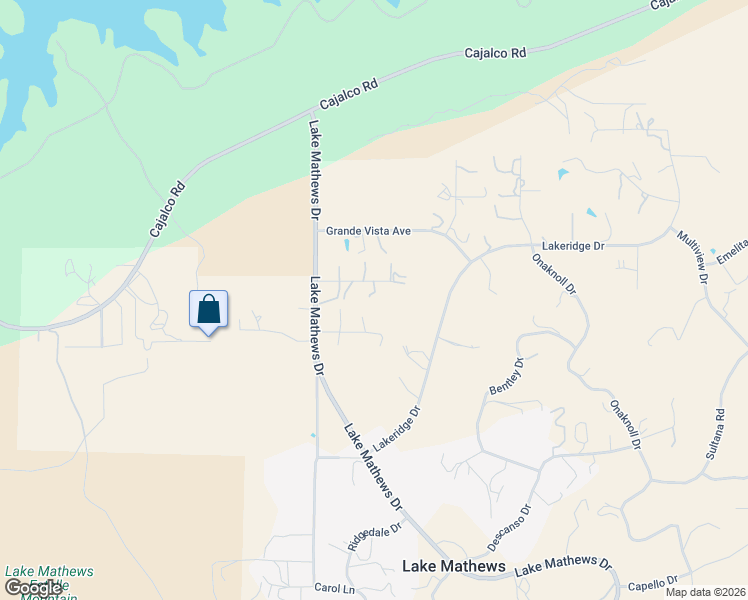 map of restaurants, bars, coffee shops, grocery stores, and more near 14161 Scenic View Road in Perris