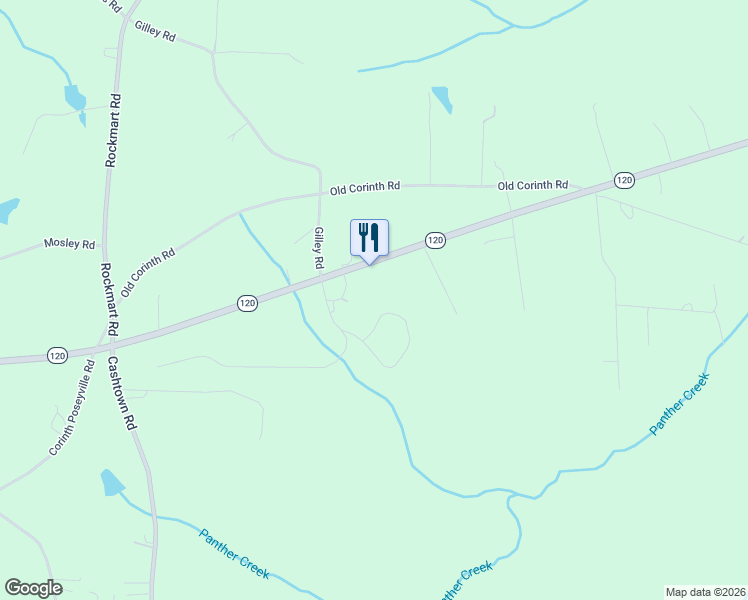 map of restaurants, bars, coffee shops, grocery stores, and more near 6696 Georgia 120 in Buchanan