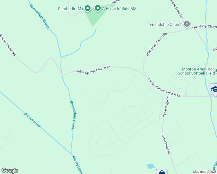 map of restaurants, bars, coffee shops, grocery stores, and more near 1229 Morgans Run in Monroe