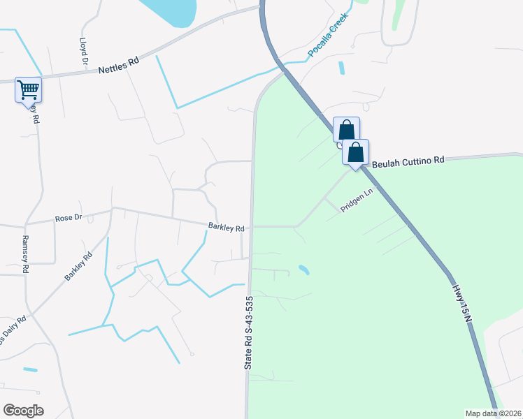 map of restaurants, bars, coffee shops, grocery stores, and more near 3370 Nazarene Church Road in Sumter