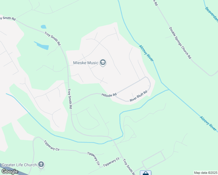 map of restaurants, bars, coffee shops, grocery stores, and more near 1510 Waterford Lane in Monroe