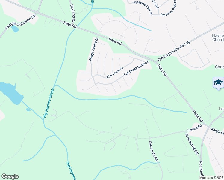 map of restaurants, bars, coffee shops, grocery stores, and more near 3937 Willow Fields Lane in Loganville
