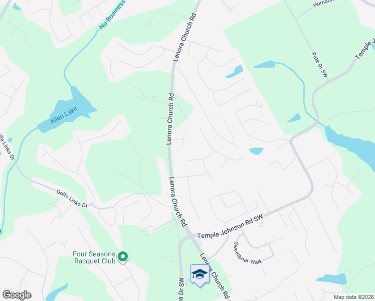 map of restaurants, bars, coffee shops, grocery stores, and more near 3512 Sagewood Court in Snellville
