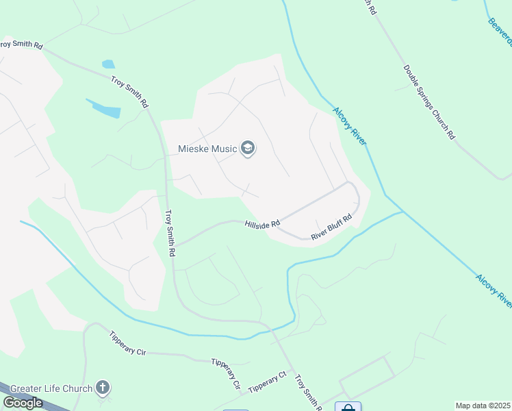 map of restaurants, bars, coffee shops, grocery stores, and more near 1510 Waterford Lane in Monroe