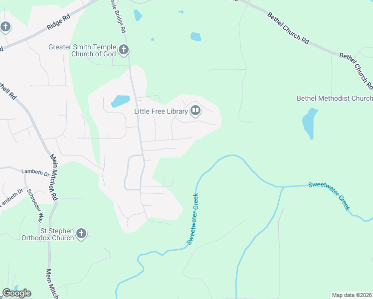 map of restaurants, bars, coffee shops, grocery stores, and more near 174 Poole Bend in Hiram