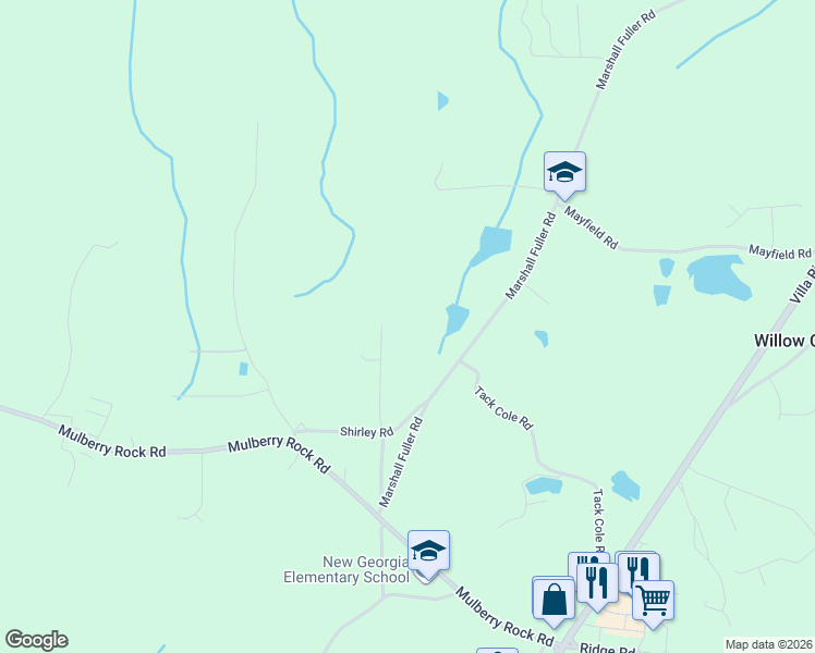 map of restaurants, bars, coffee shops, grocery stores, and more near 406 New Georgia Drive in Dallas