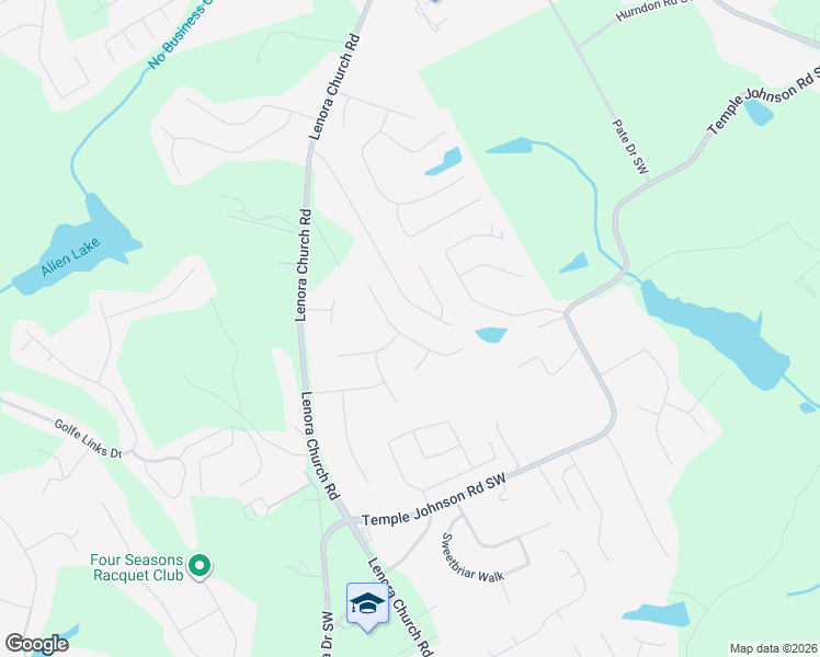 map of restaurants, bars, coffee shops, grocery stores, and more near 3550 TraddSprings Way in Snellville