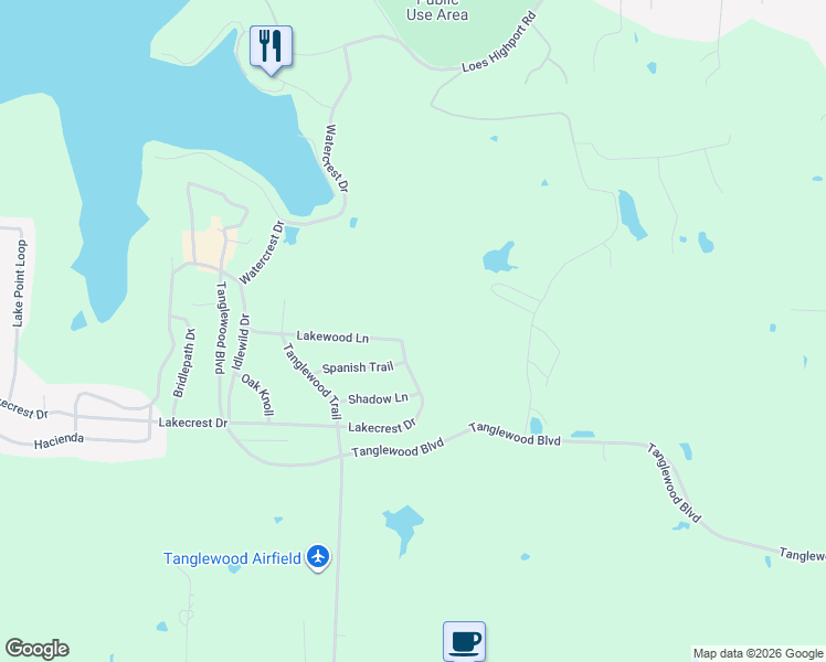 map of restaurants, bars, coffee shops, grocery stores, and more near 337 Lakewood Lane in Pottsboro