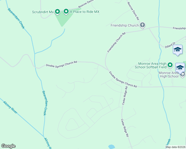 map of restaurants, bars, coffee shops, grocery stores, and more near 1211 Morgans Run in Monroe