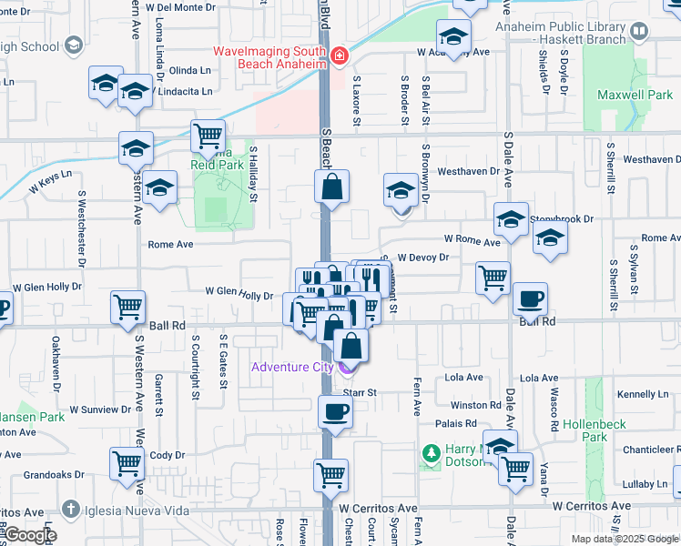 map of restaurants, bars, coffee shops, grocery stores, and more near 900 State Route 39 in Stanton
