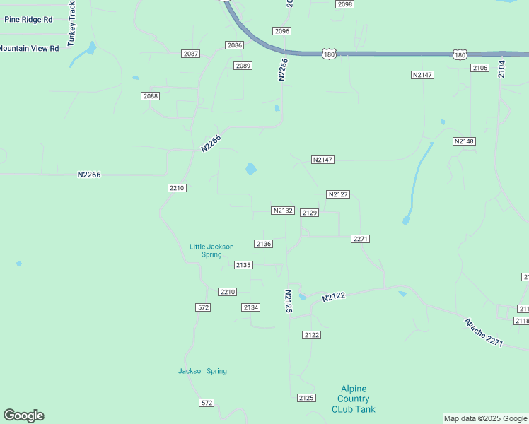 map of restaurants, bars, coffee shops, grocery stores, and more near County Road N2132 in Alpine