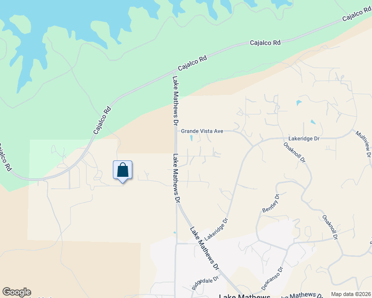 map of restaurants, bars, coffee shops, grocery stores, and more near 14010 Scenic View Road in Perris