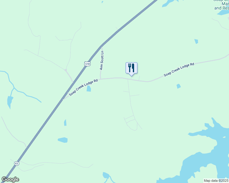 map of restaurants, bars, coffee shops, grocery stores, and more near 1916 Soap Creek Lodge Road in Lincolnton