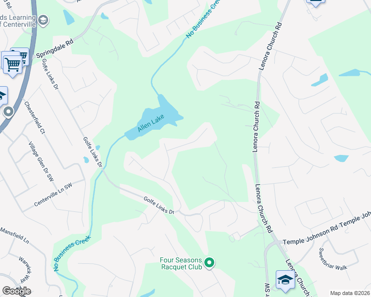 map of restaurants, bars, coffee shops, grocery stores, and more near 3422 Sandwedge Court in Snellville