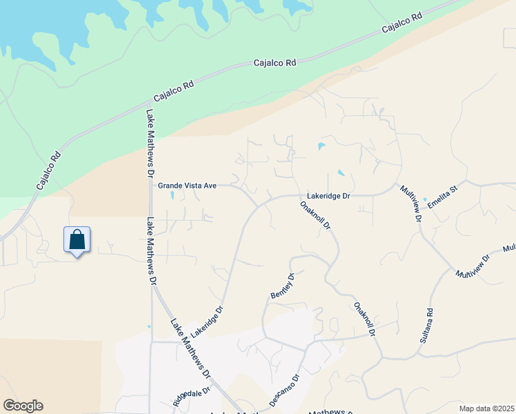 map of restaurants, bars, coffee shops, grocery stores, and more near 17650 Grande Vista Avenue in Perris