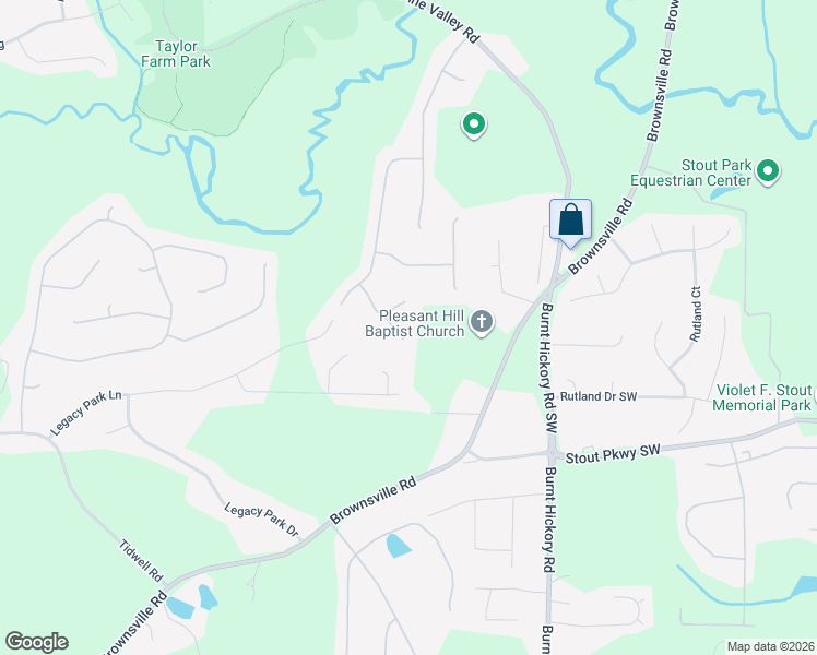 map of restaurants, bars, coffee shops, grocery stores, and more near 159 Yosemite Drive in Powder Springs