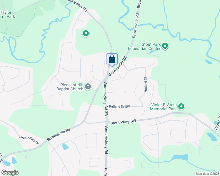 map of restaurants, bars, coffee shops, grocery stores, and more near 5786 Mason Jones Drive in Powder Springs